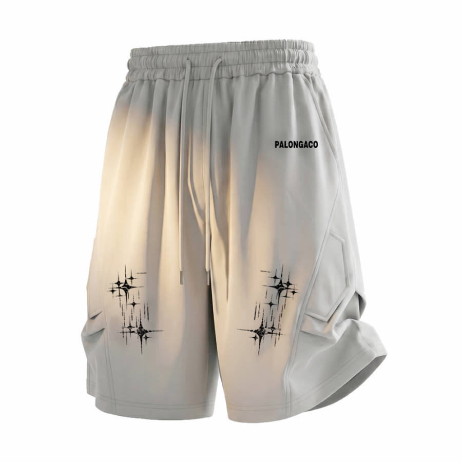 PAL ONGACO Casual Shorts Unisex Thin Straight Fit Pants