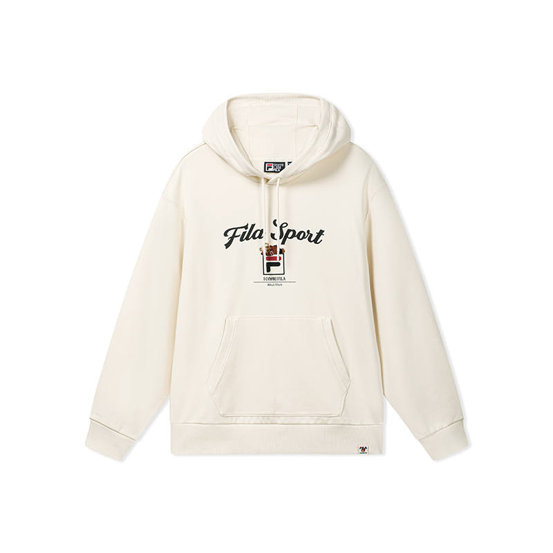 FILA ORIGINALE Sweatshirts Unisex Ivory Hooded Non Detachable Moderate Other
