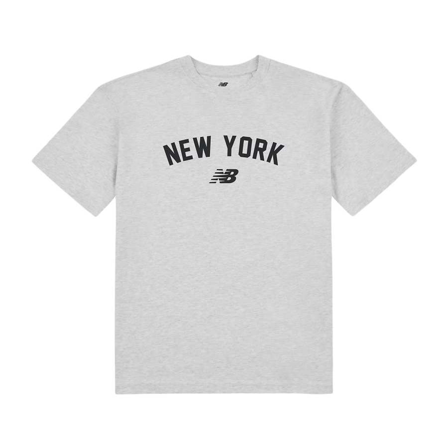 New Balance New Balance T Shirts Women's Heather Gray Heather Gray Crew Neck Moderate