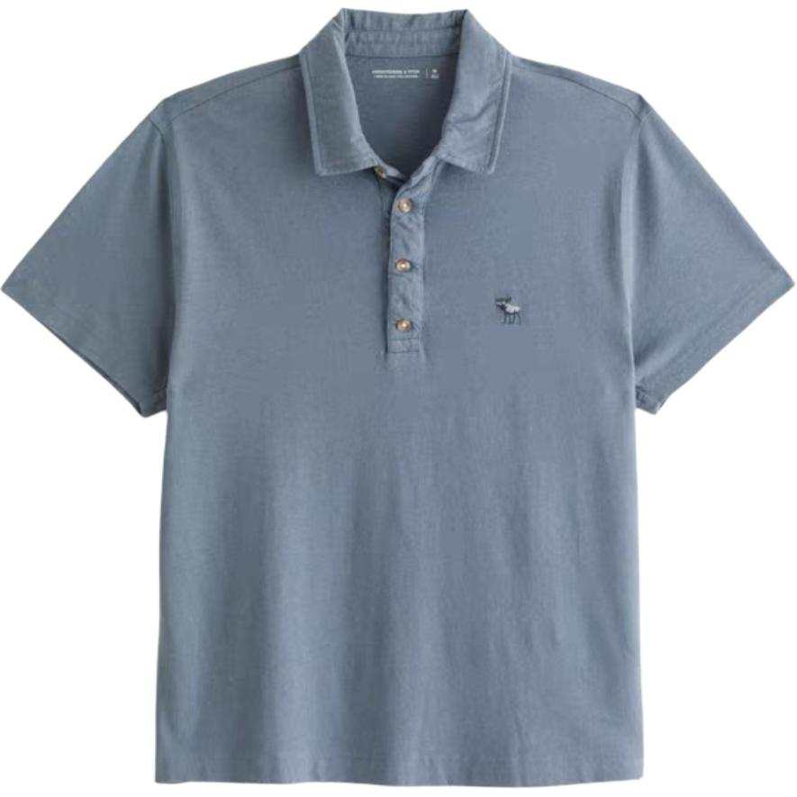 Abercrombie&Fitch Polo Shirts Men's Blue Polo Collar Moderate Other