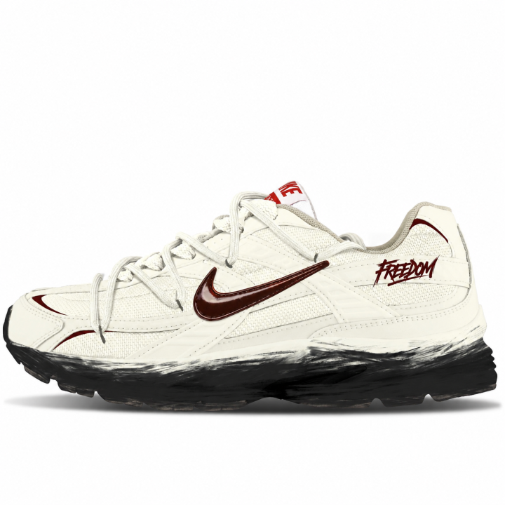 Nike Nike Initiator Running Shoes Unisex Low Top White Black Red Color Block