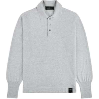 HOGAN Knitwear Men's Gray Lapel Moderate