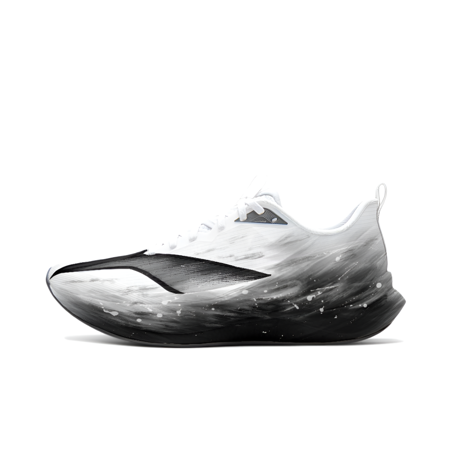 Li-Ning Li Ning Red Hare 9 PRO Running Shoes Men's Low Top Black White Ink Splatter