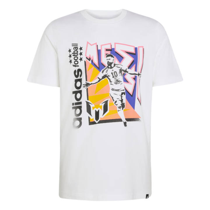 Adidas Adidas Messi T Shirts Men's White Crew Neck