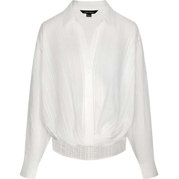 URBAN REVIVO Shirts Women's White Lapel Moderate