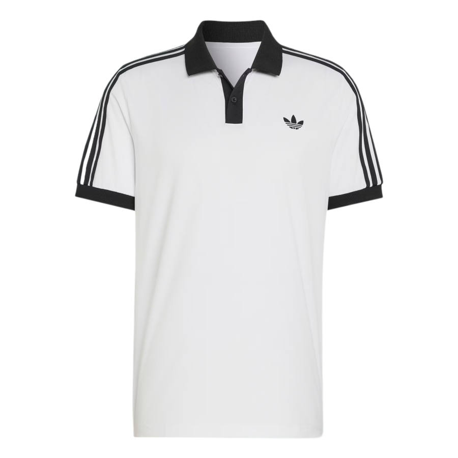 Adidas Originals Sport Performance Tennis Tops Men's White Polo Collar Moderate