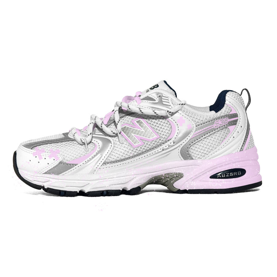 New Balance New Balance NB 530 Running Shoes Unisex Low Top White/Silver/Purple/Black