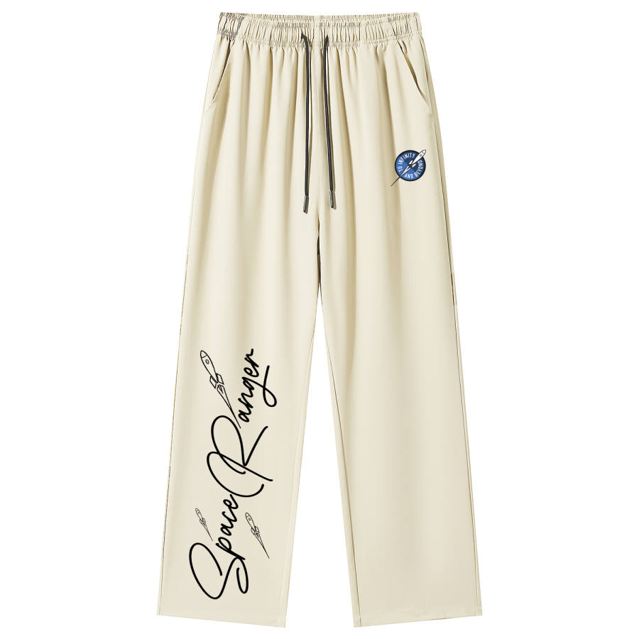 Disney Casual Pants Unisex Thin Straight Fit Pants