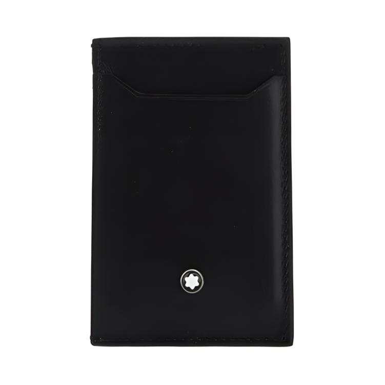 MONTBLANC Fashion Trend Leather Card Holder Men's Black