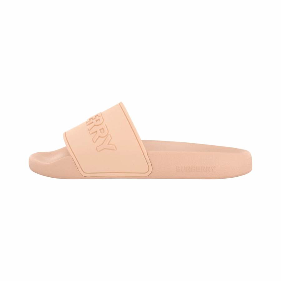 Burberry Quiet Slide Slippers Women's Peach Pink