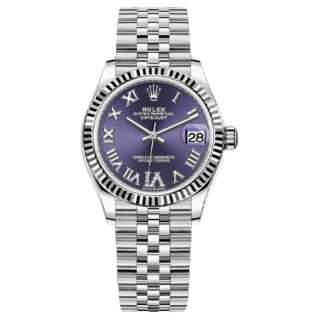 ROLEX Datejust Collection Automatic Mechanical Movement Women's Watch 31mm Purple Watch Dial