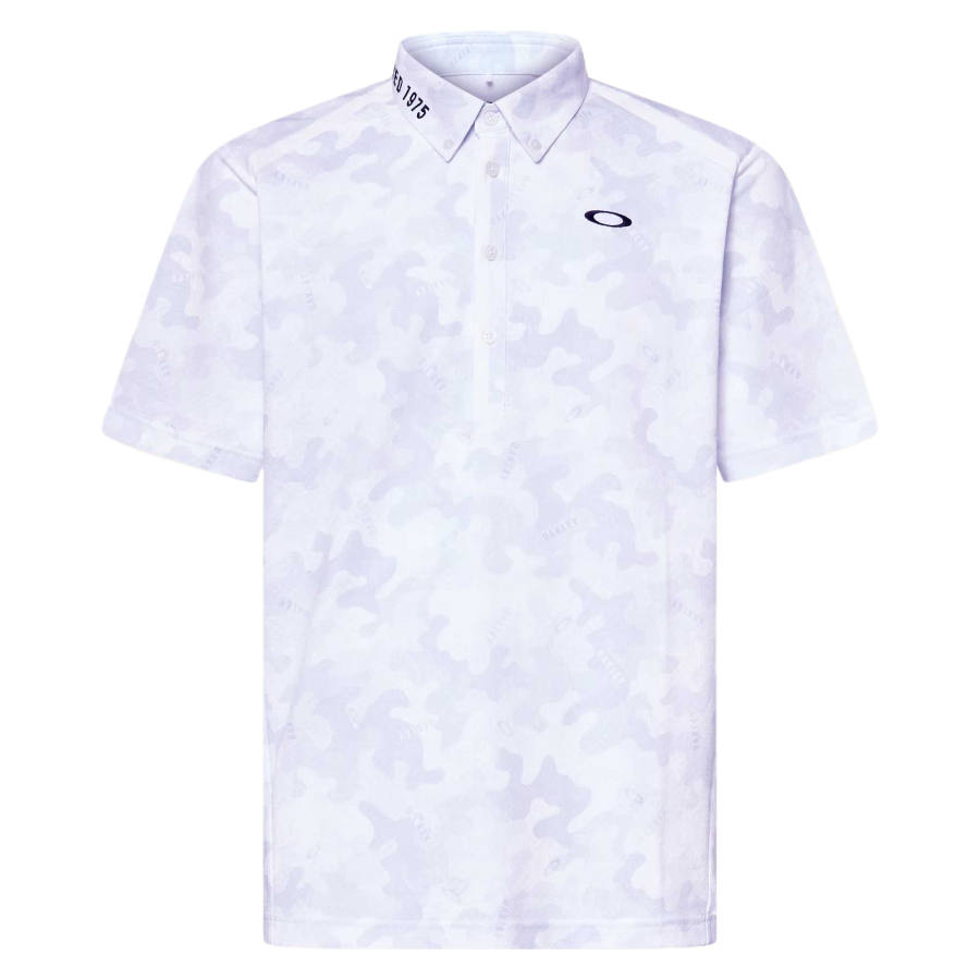 Oakley Polo Shirts Men's White Printing Lapel Moderate