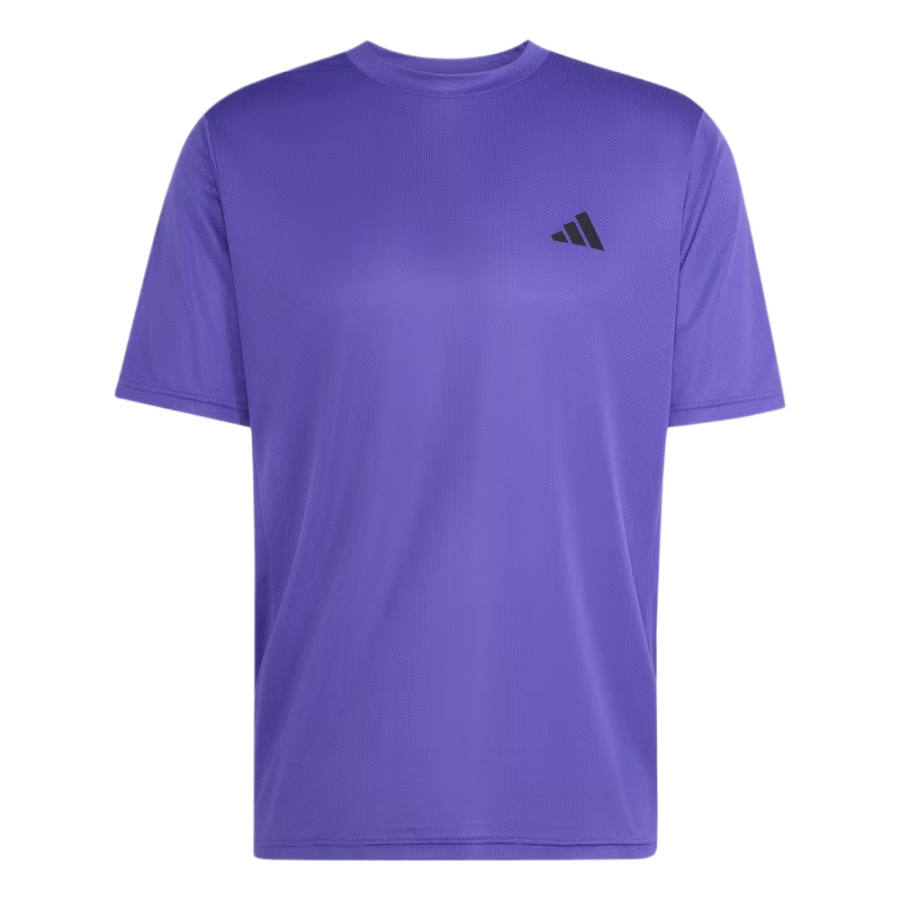 Adidas Adidas ESSENTIALS Fitness Clothing Men's Pure Purple Crew Neck Moderate