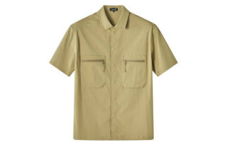 Clarks Shirts Men's Khaki 261907150 Lapel Moderate Straight Fit