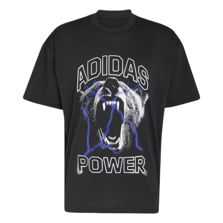 Adidas Adidas Fitness Clothing Men's Black Crew Neck Moderate