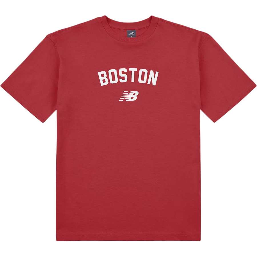 New Balance New Balance T Shirts Women's Ball Team Red Crew Neck Moderate