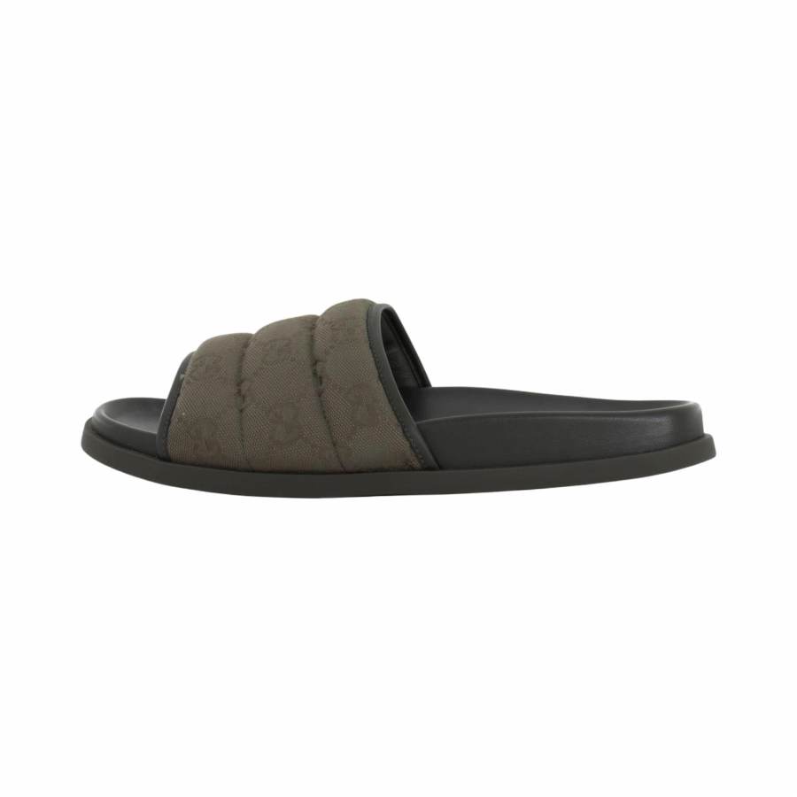 Gucci Slide Sandal 'GG Canvas - Dark Green'