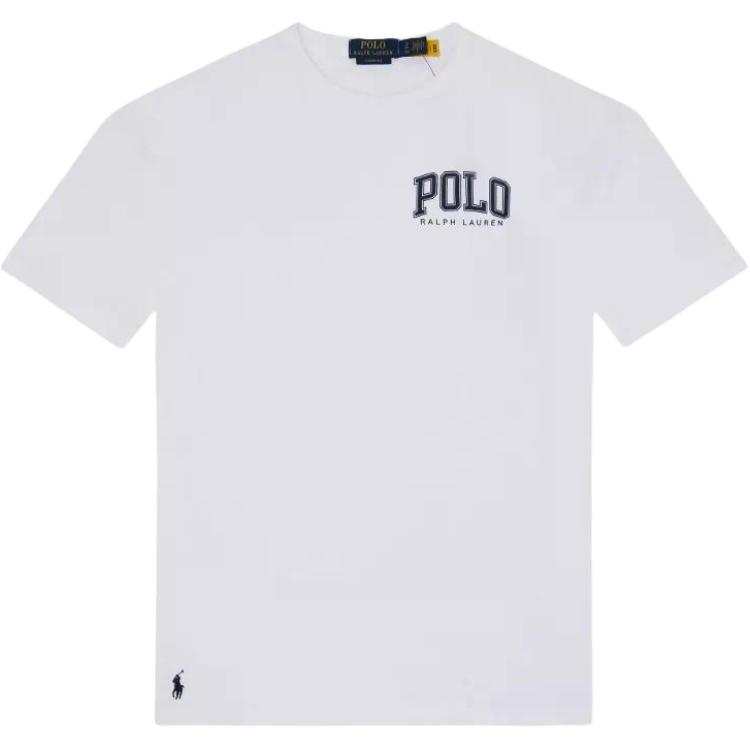 Polo Ralph Lauren T Shirts Men's White Crew Neck Moderate