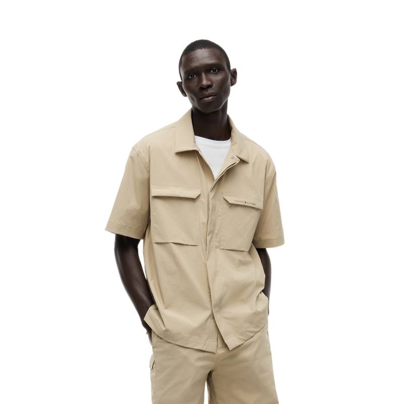 Tommy Hilfiger Shirts Men's Khaki AEG Lapel Moderate Other