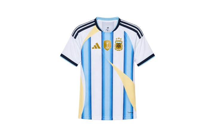 Adidas Adidas Soccer Jerseys Men's Golden Legend Blue & White Crew Neck Moderate