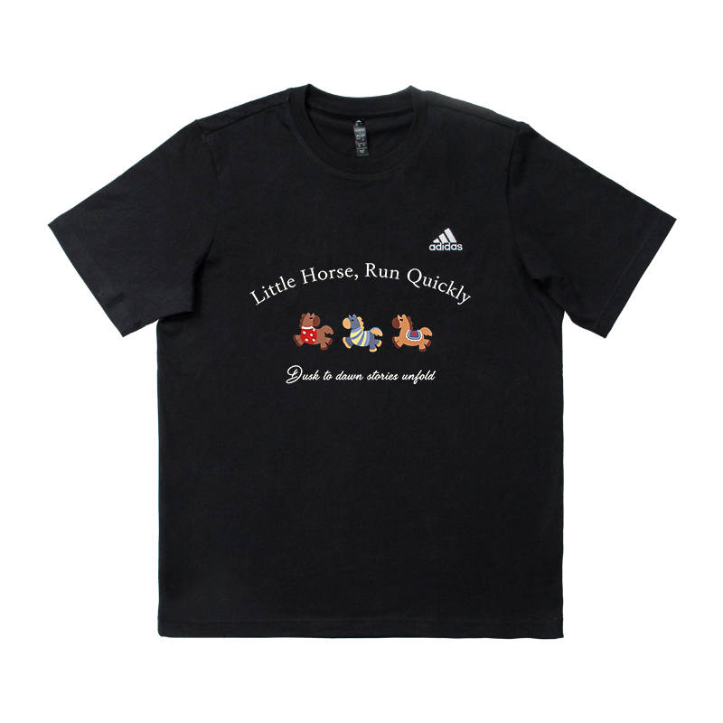 Adidas Adidas MUST HAVES T Shirts Men's Black Crew Neck Moderate