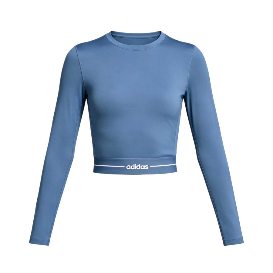Adidas Adidas Hyperglam Fitness Clothing Women's Old Ink Crew Neck Moderate