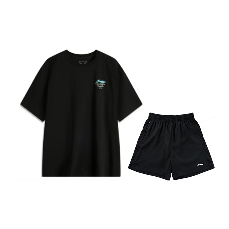 Li-Ning Li Ning Casual Sportswear Men's Crew Neck Moderate