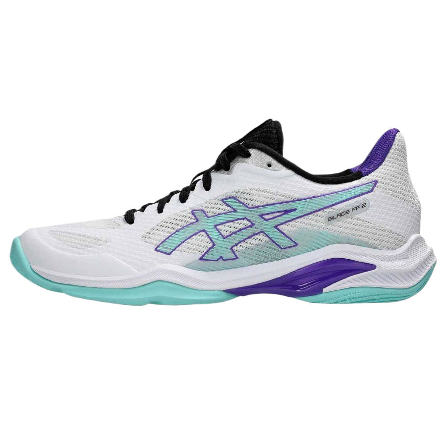 ASICS BLADE FF 2 Badminton Shoes Women's Low Top White/Bright Mint Green