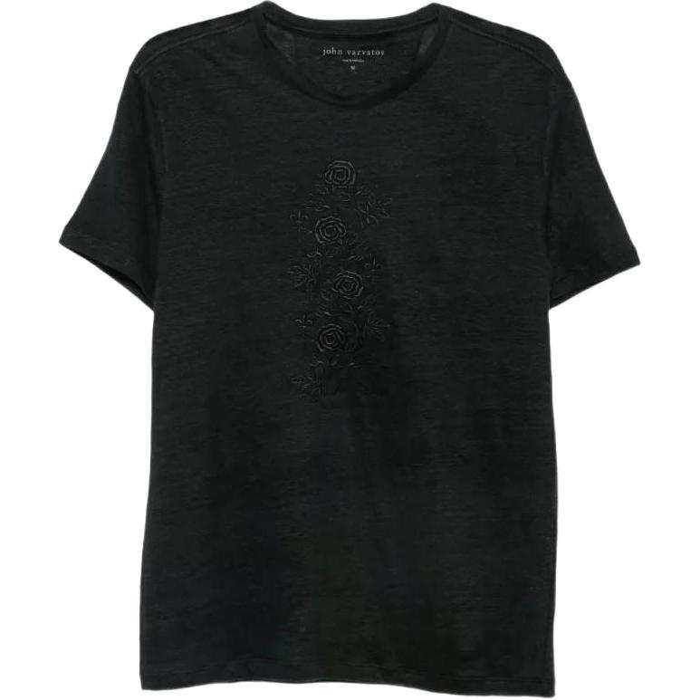 John Varvatos Tank Tops Men's Black Crew Neck Moderate Straight Fit