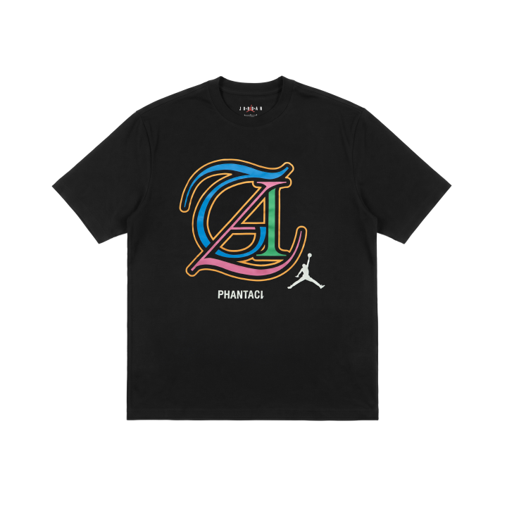 Jordan Jordan X PHANTACI T Shirts Unisex Black Crew Neck Moderate