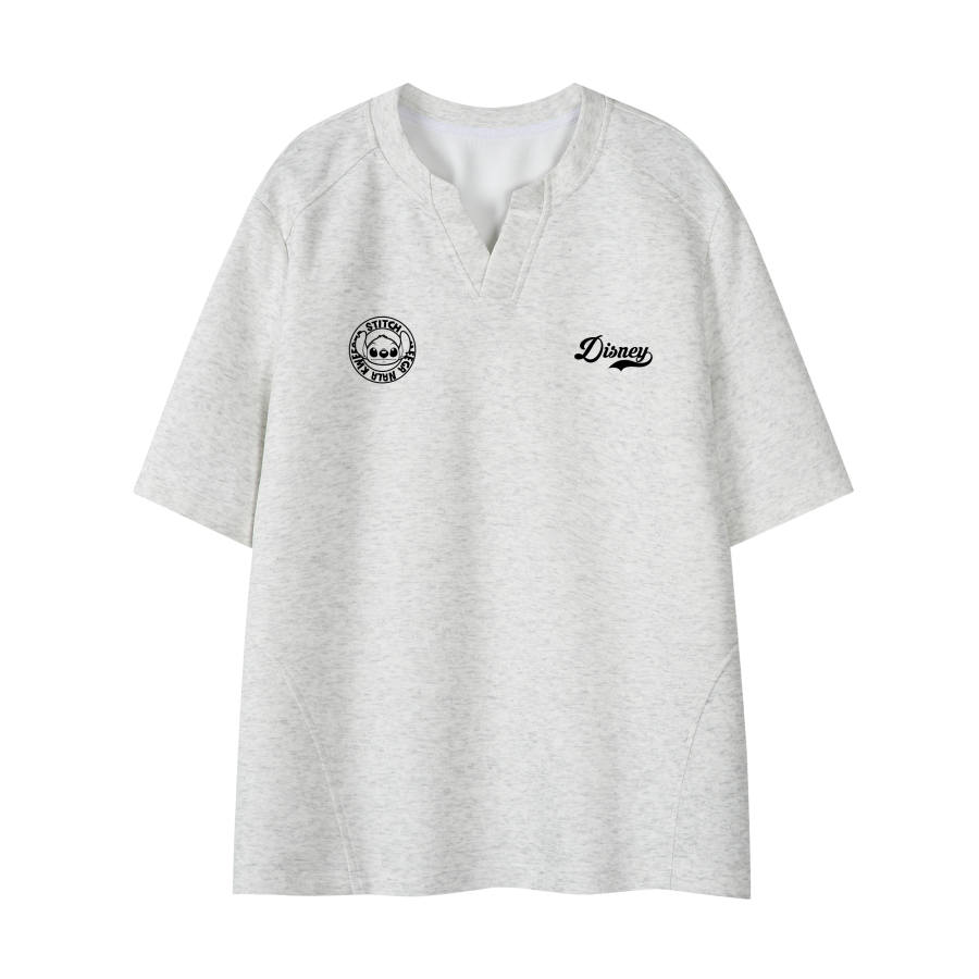 Disney T Shirts Unisex V Neck Moderate Straight Fit