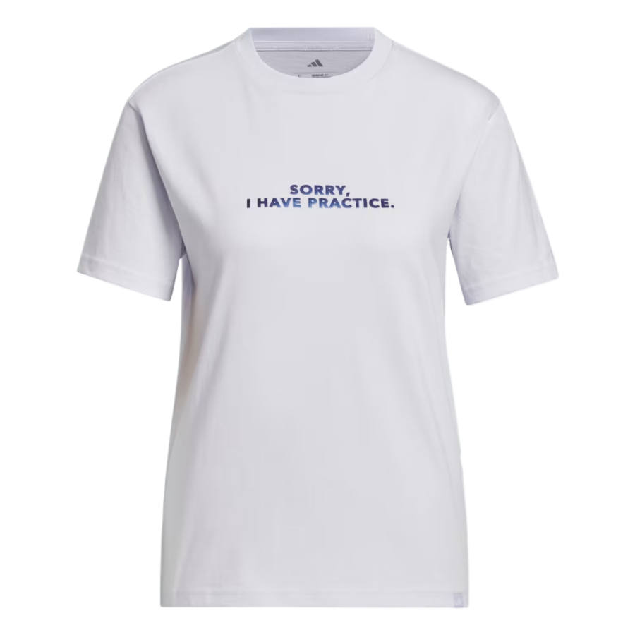 Adidas Adidas Sportswear T Shirts Women's Frost Purple Crew Neck Moderate