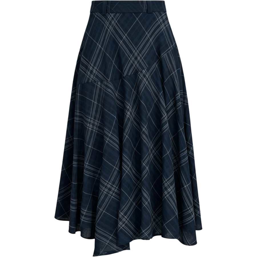 CHARM GLOW Casual Long Skirts Women's Moderate Midi Skirt A Line Skirt