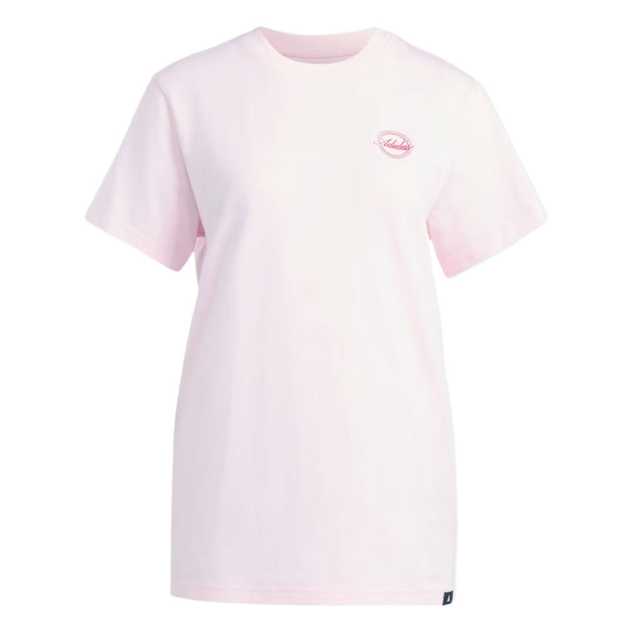 Adidas Adidas Sportswear T Shirts Women's Drip Powder Crew Neck Moderate
