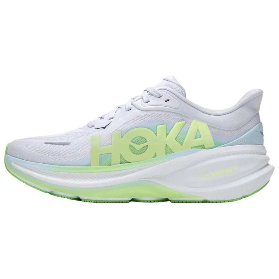 HOKA ONE ONE Clifton Running Shoes Women's Low Top Dome Gray/Shanyou Green