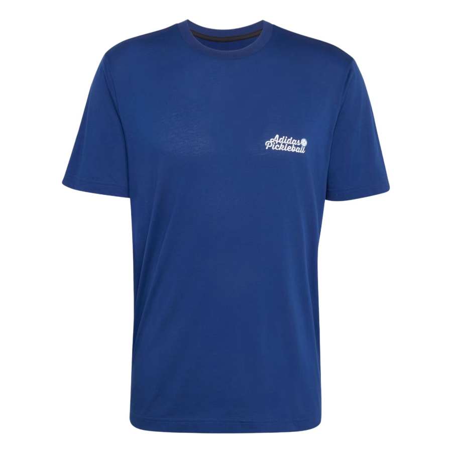 Adidas Adidas Pickleball Tennis Tops Men's Dark Blue Crew Neck Moderate