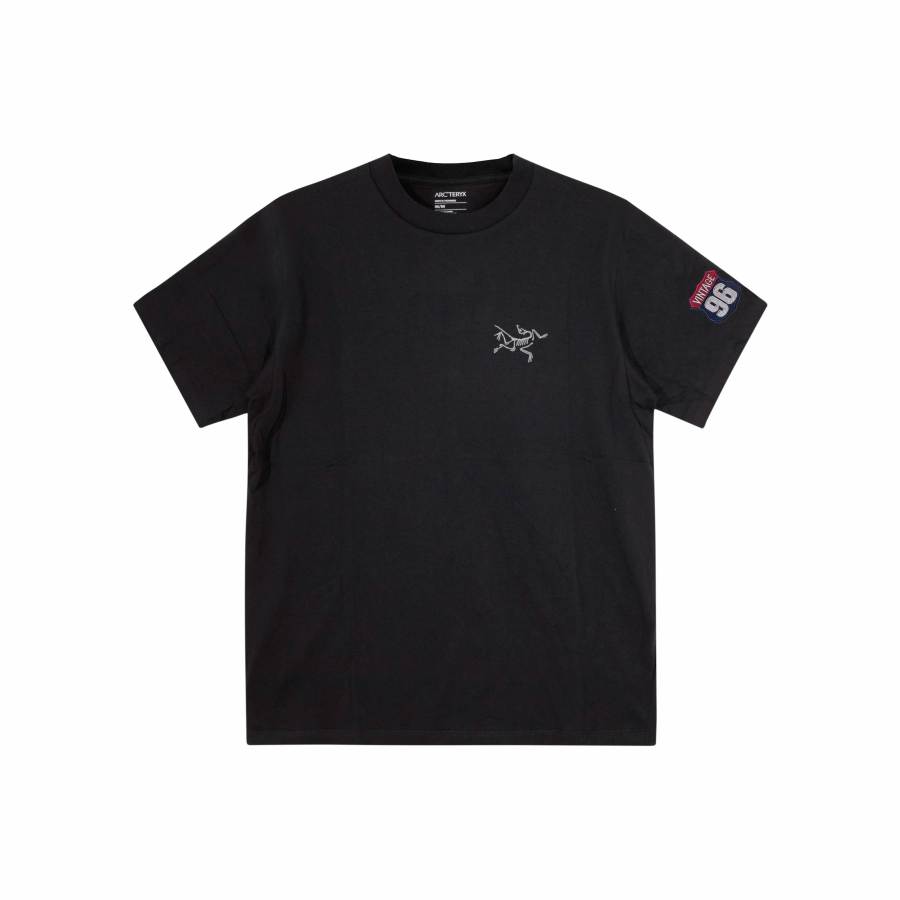 Arcteryx KRAGG T Shirts Unisex Black/Black Crew Neck Moderate