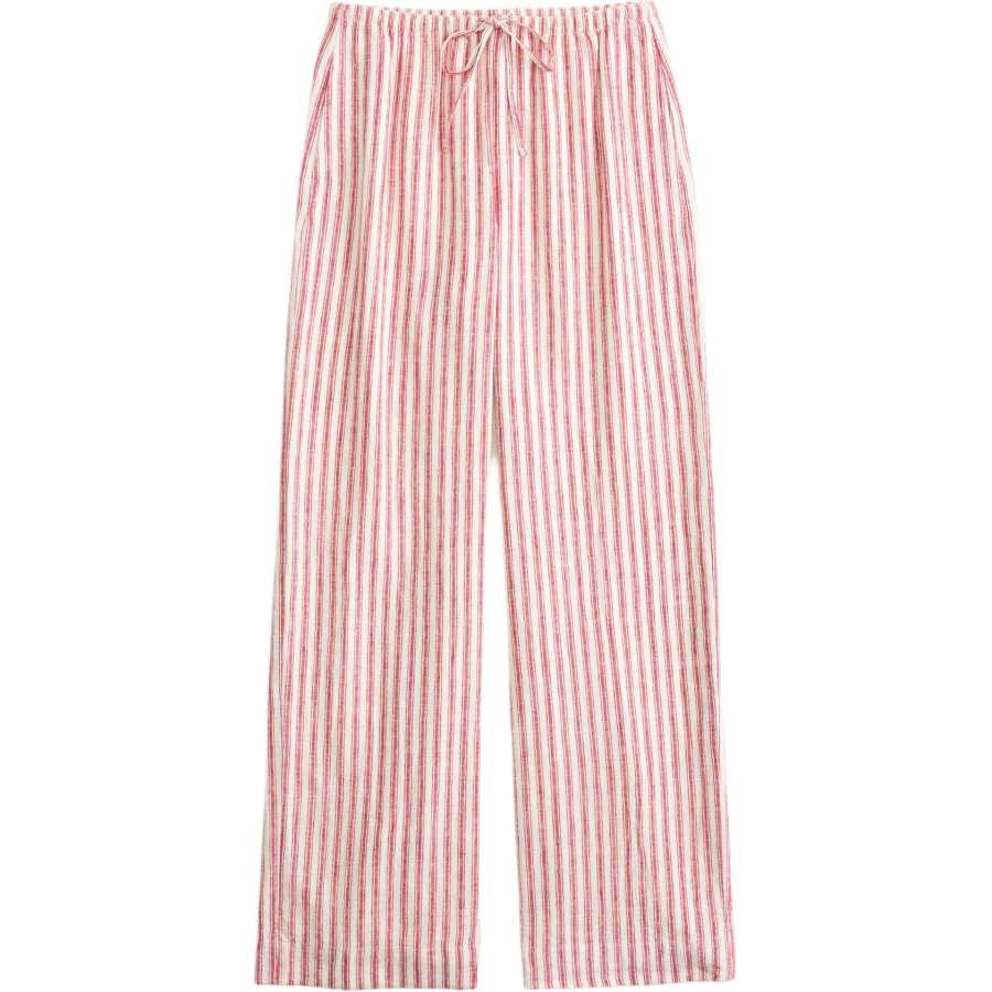 Abercrombie&Fitch Casual Pants Women's Red Stripes Moderate Wide Leg Pants