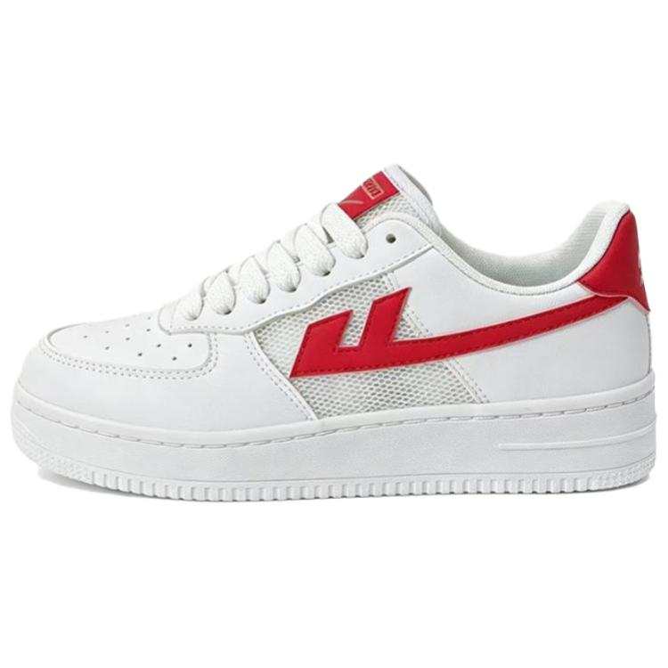 WARRIOR WARRIOR Skateboard Shoes Unisex Low Top White & Red