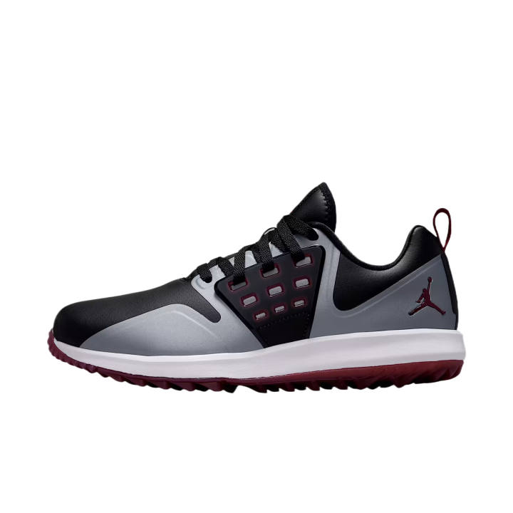 Jordan Jordan Grind Golf Shoes Unisex Low Top Black/Metal Cool Gray/Team Red