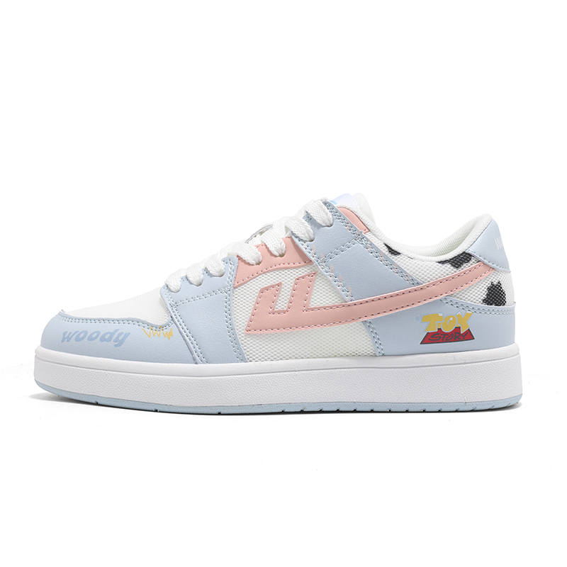 WARRIOR Skateboard Shoes Women's Low Top Glacier Blue