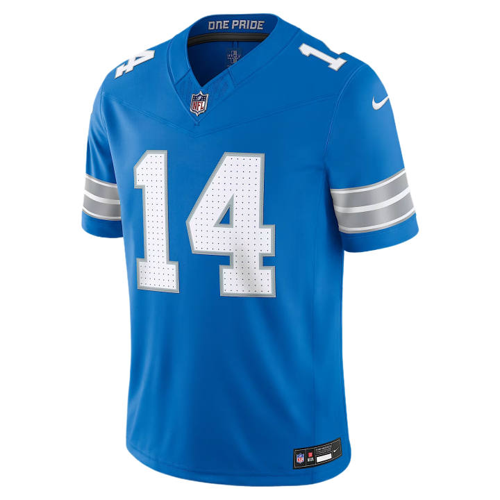 Nike Nike NFL Rugby Jerseys Men's Blue V Neck Moderate