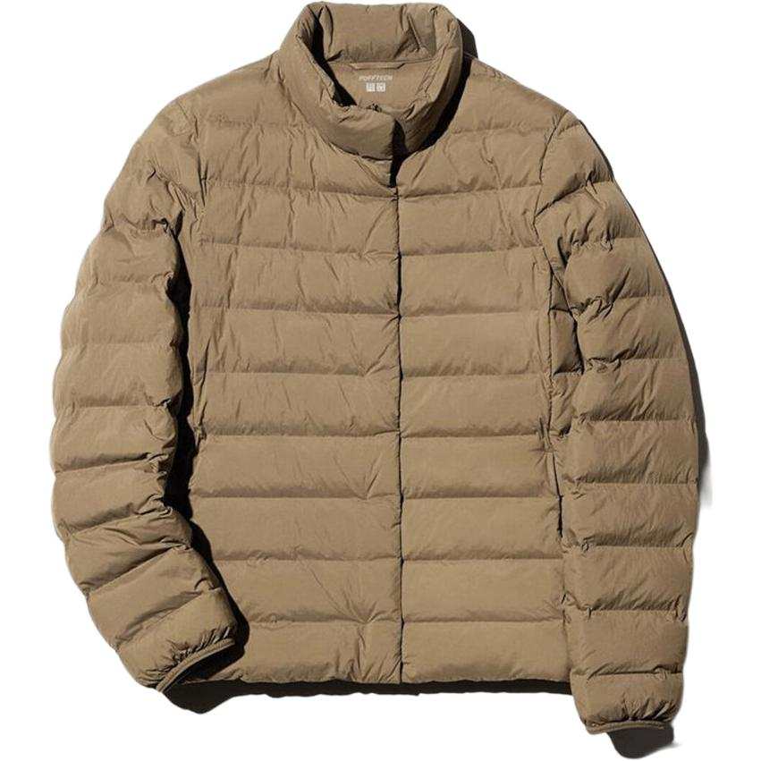 UNIQLO Puffer Jackets Women's 35 Light Umber Moderate Straight Fit