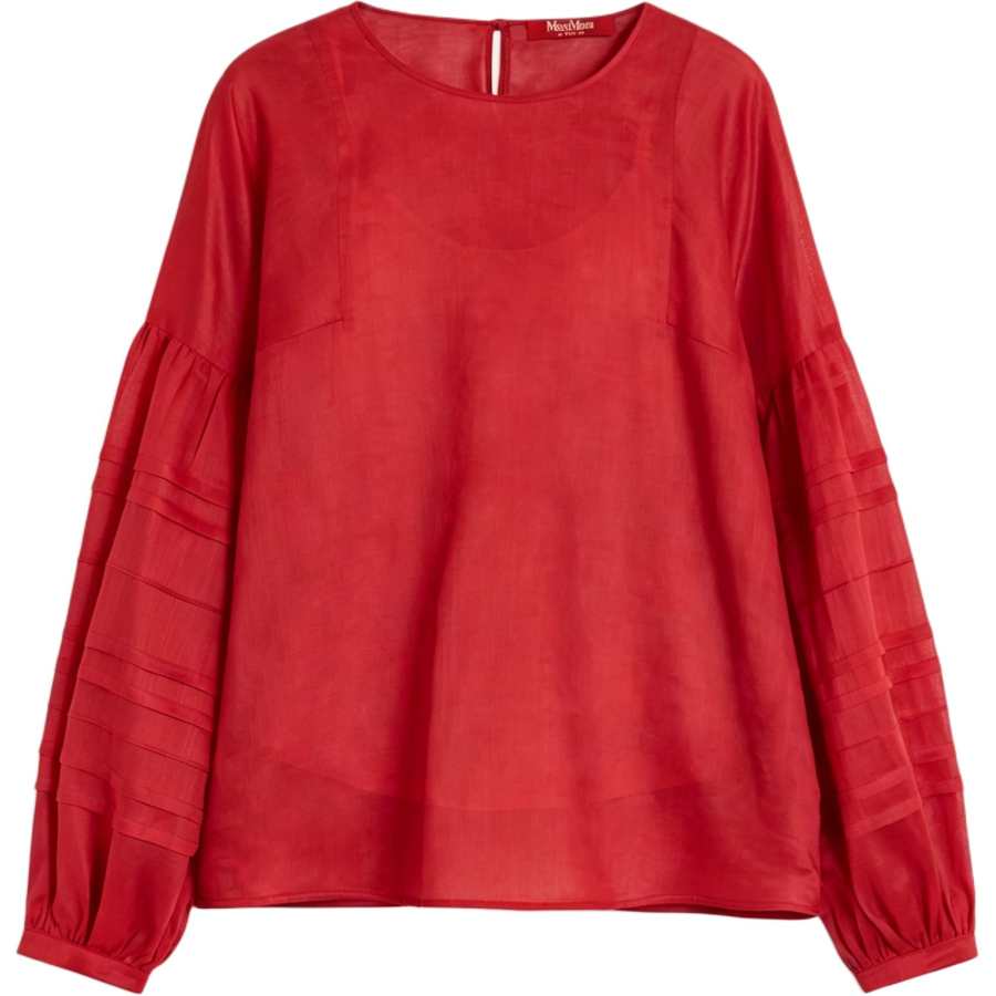 MaxMara Studio MaxMara Studio Shirts Women's Red Crew Neck Moderate Other