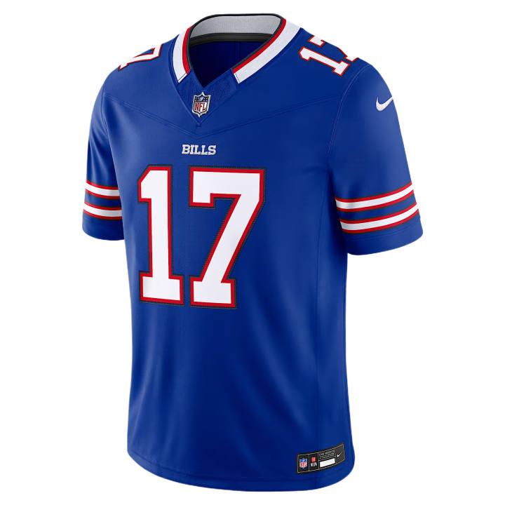 Nike Nike NFL Rugby Jerseys Men's Royal V Neck Moderate
