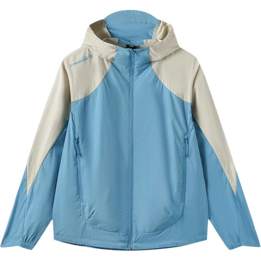 Li-Ning Li Ning Outdoor CF Tracing Trench Coats Men's Opals Blue Hooded Non Detachable Moderate Straight Fit