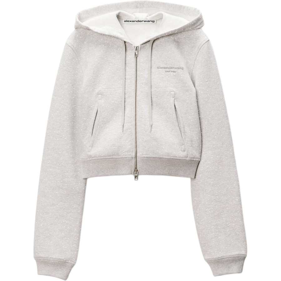 Alexander Wang Sweatshirts Women's Gray Hooded Non Detachable Moderate