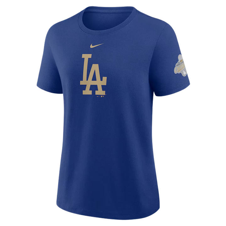 Nike Nike X MLB T Shirts Women's Sprint Blue Crew Neck Moderate