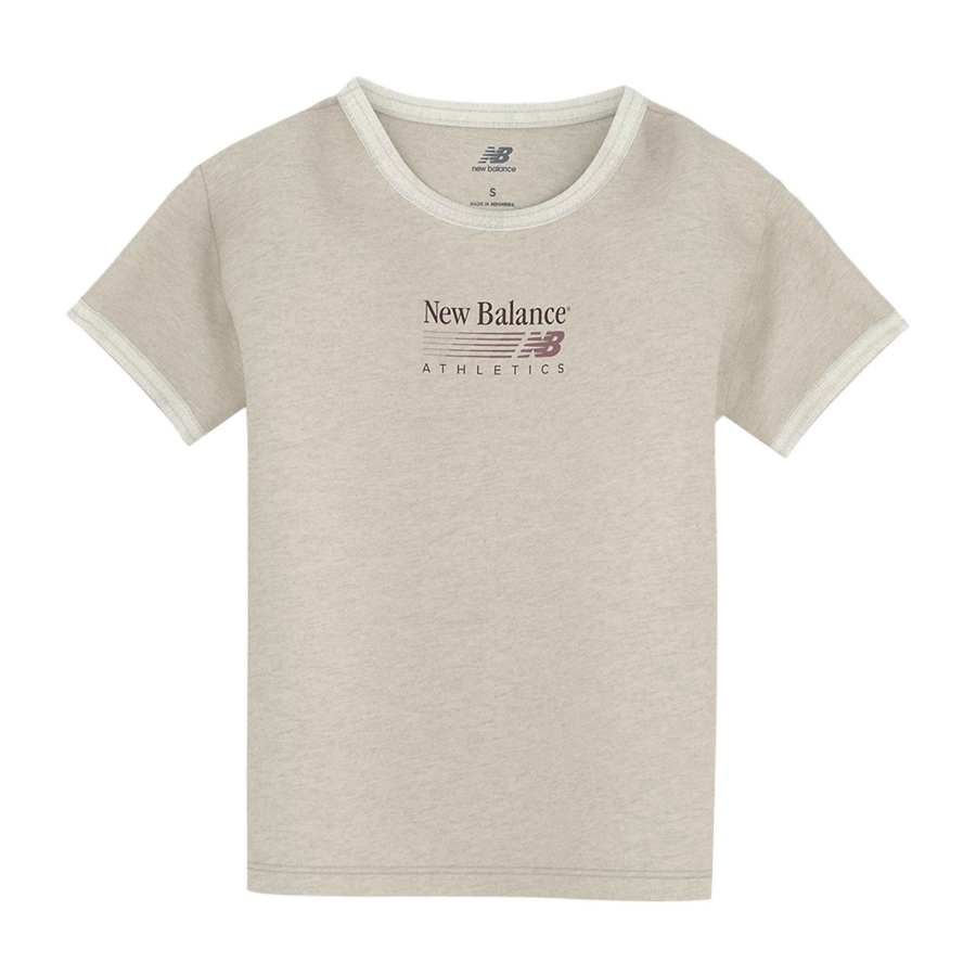 New Balance New Balance T Shirts Women's Linen Heather Crew Neck Moderate
