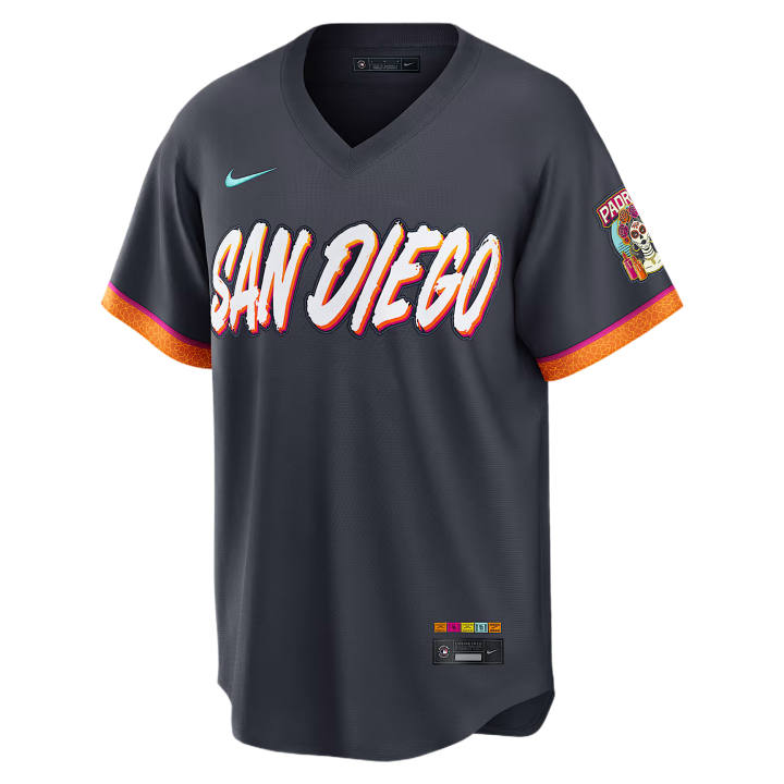 Nike Nike X MLB Baseball Jerseys Men's Black V Neck Moderate